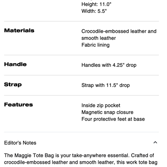 COACH Crocodile leather tote purse NEW with tags $598 - Picture 4 of 4